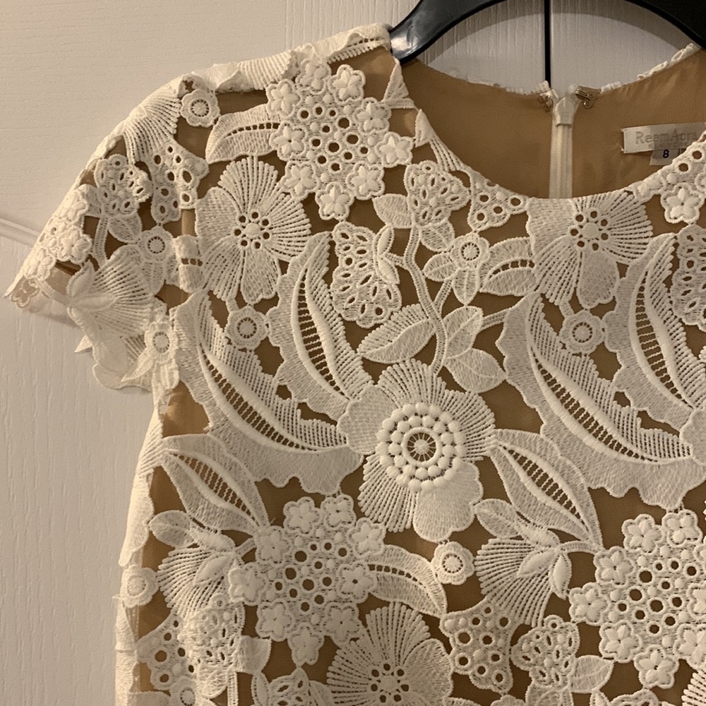 NWT Gorgeous Haute Couture Reem Acra lace dress - Picture 2 of 12